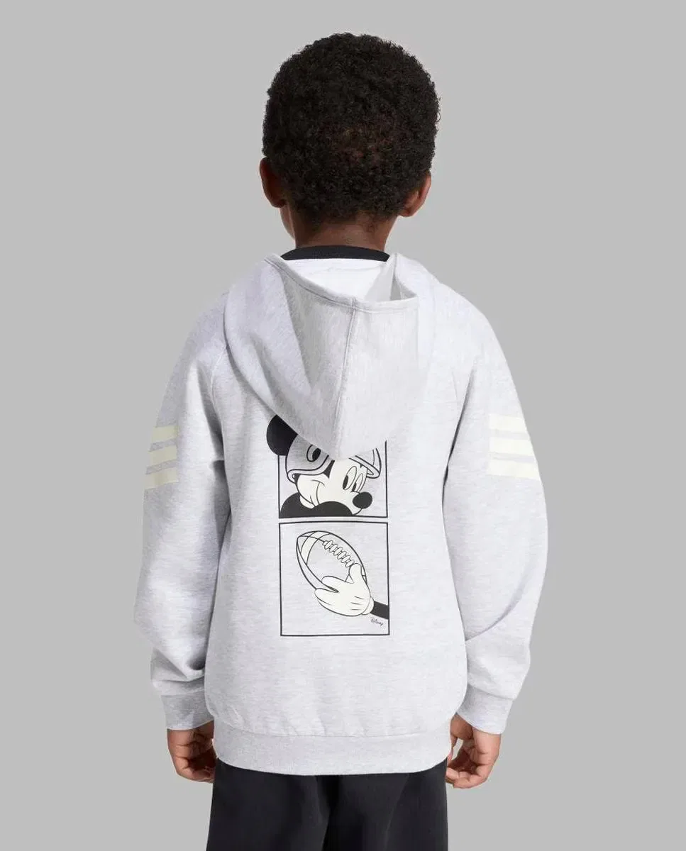 Детская худи с принтом adidas Disney Mickey Mouse, Gris — фото 4