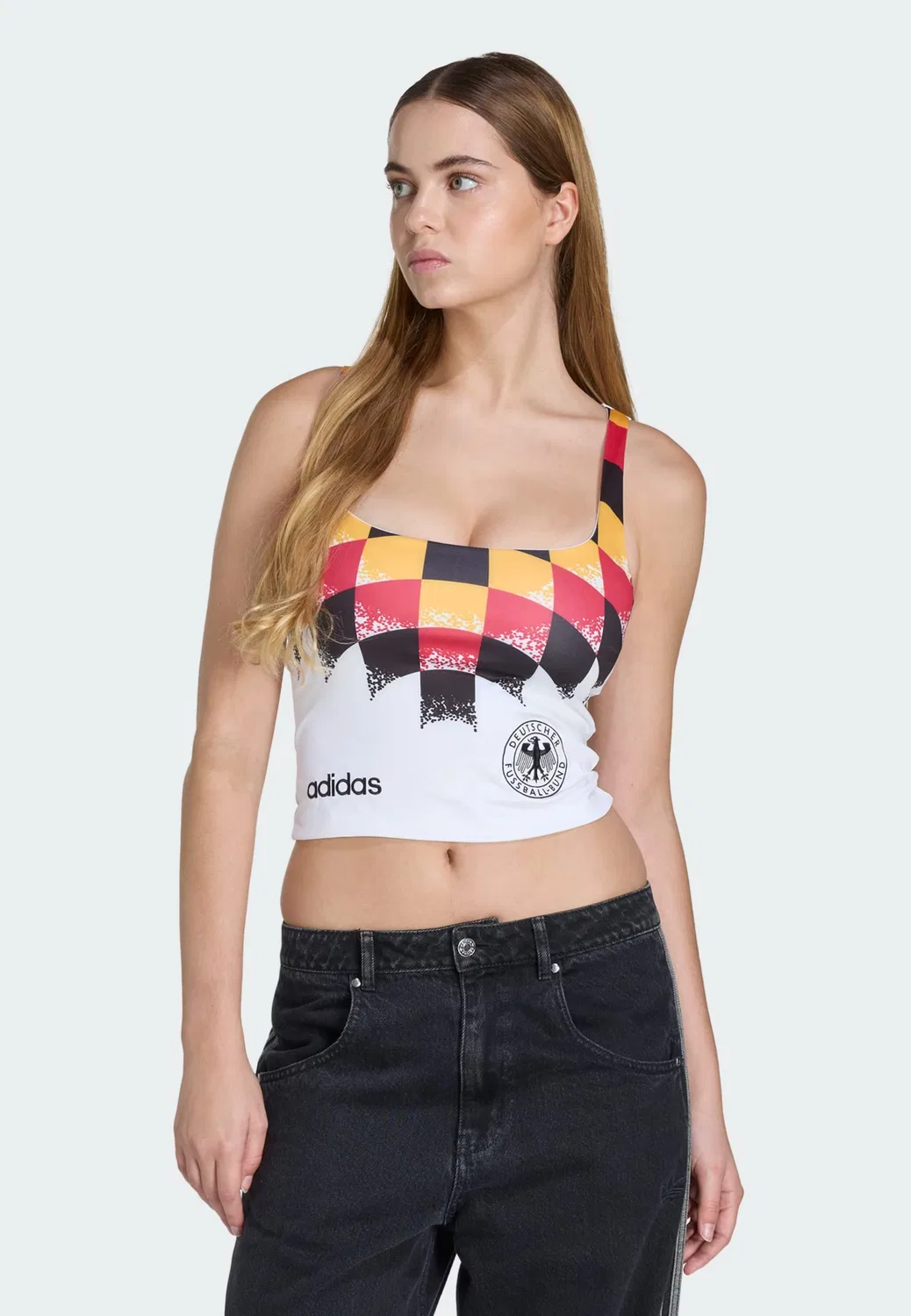 Топ-майка Adidas Originals, белый — фото 2
