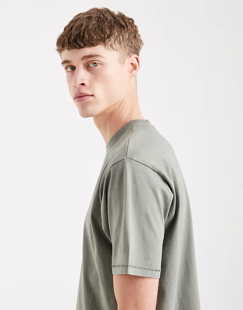 Футболка винтажная Red tab garment dye Levi's, хаки — фото 4