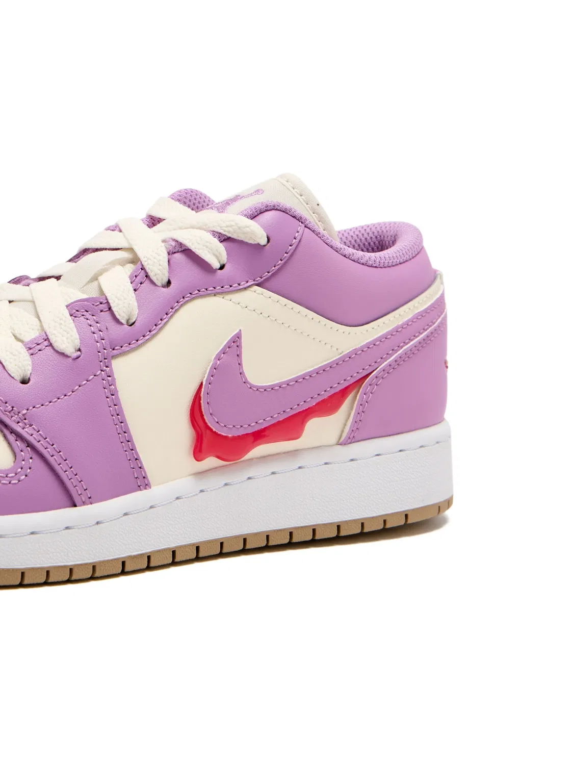 Кроссовки Air Jordan 1 Low Nike Kids, фиолетовый