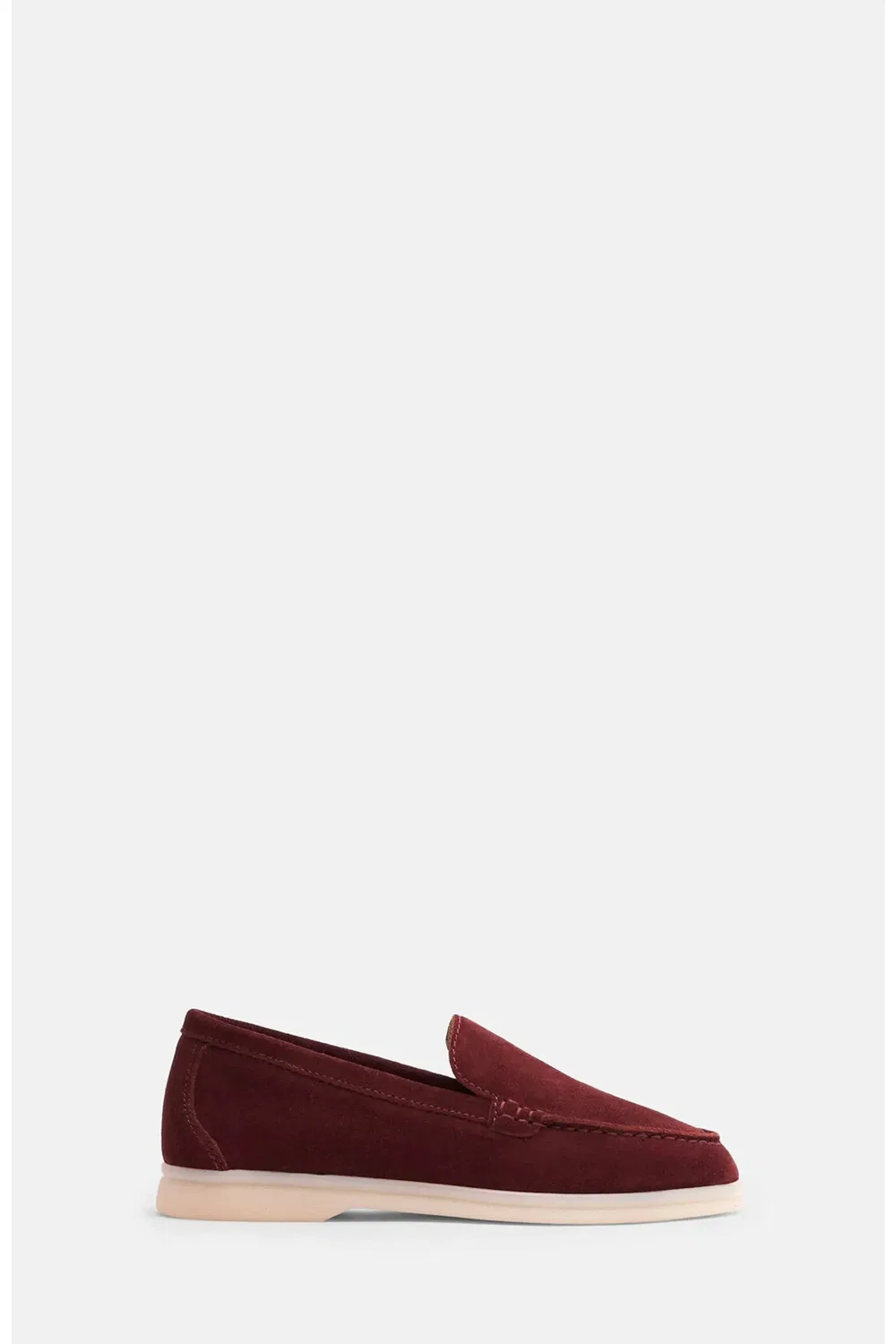 Детские туфли лоферы легкие Ludovica SCAROSSO, Burgundy - Suede