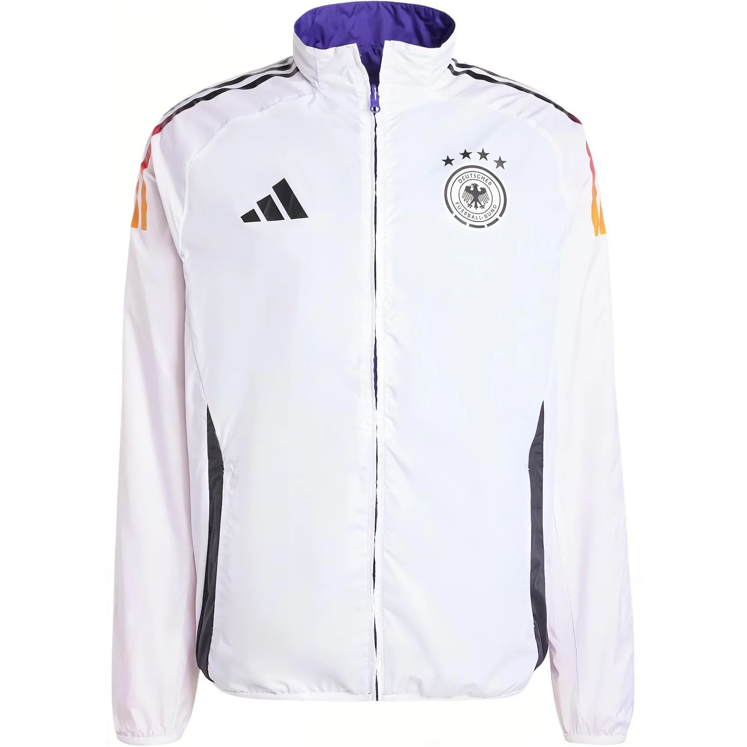Adidas Куртка мужская UEFA European Football Championship Germany Team DFB ANTHEM Collegiate Purple/Bright Fuchsia/White