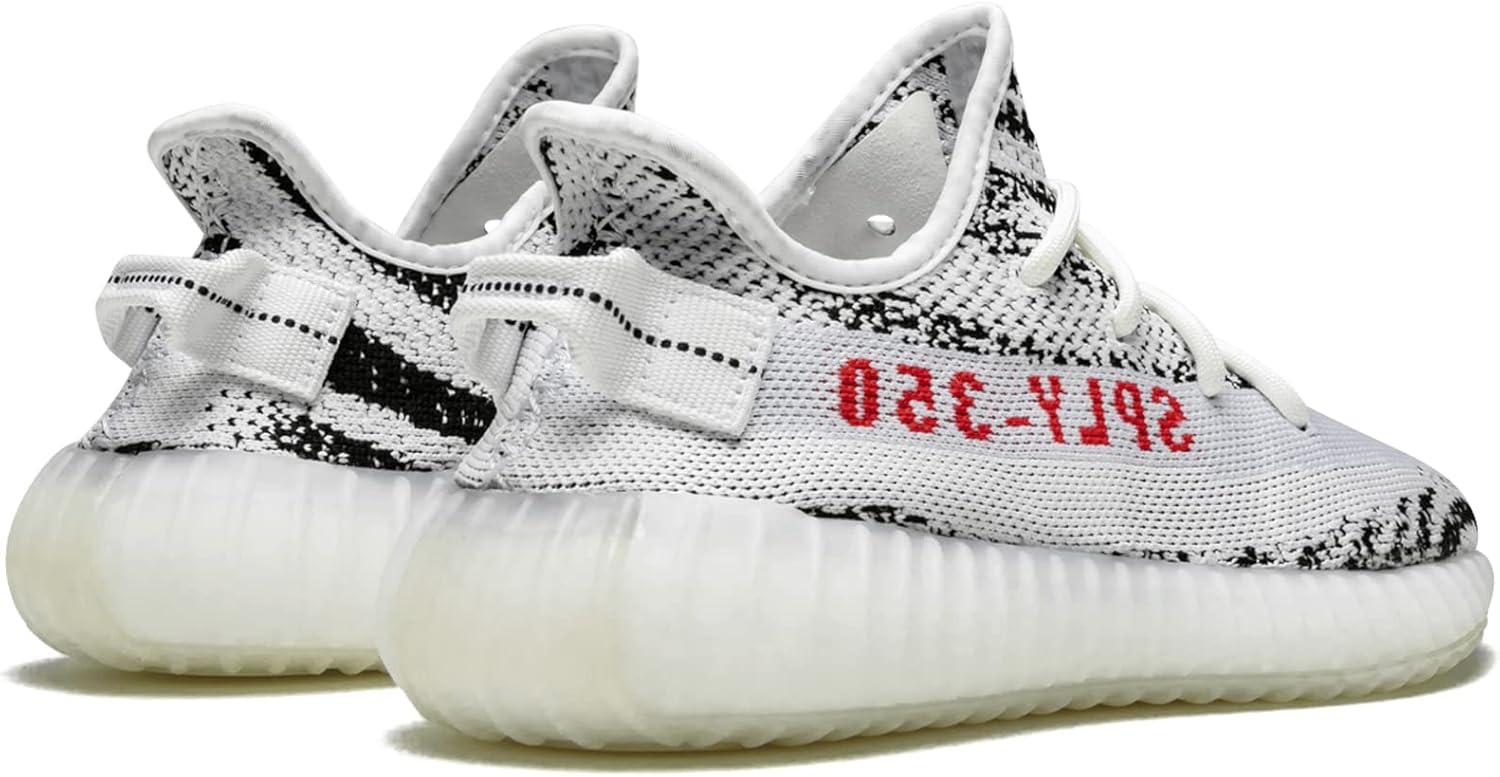 Мужские кроссовки Adidas Yeezy, белый/черный/красный — фото 3