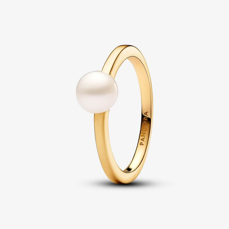 

Кольцо Pandora Timeless Treated Freshwater Cultured Pearl, золото