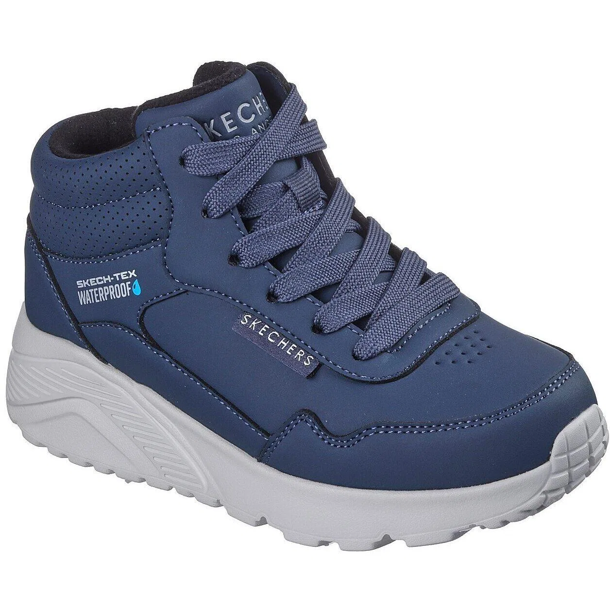 Детские кроссовки с принтом Uno Lite Aqua Ave Skechers, Blau