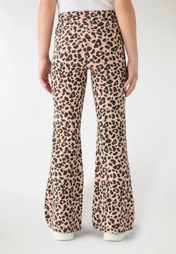 Брюки с принтом Animal print Lungo fantasia Terranova, var beige, бежевый — фото 3