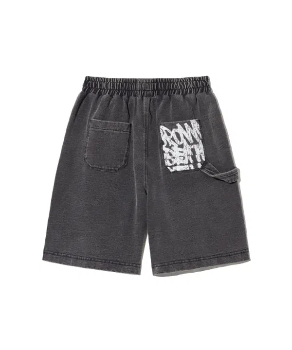Шорты джинсовые Kids tag denim, tag denim Brownbreath Kids, черный — фото 3