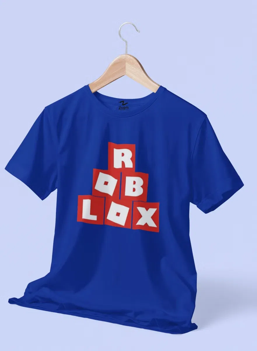 Футболка с принтом Roblox Zoom, синий