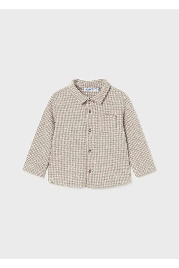 Детская рубашка для мальчиков с длинным рукавом Mayoral, Beige