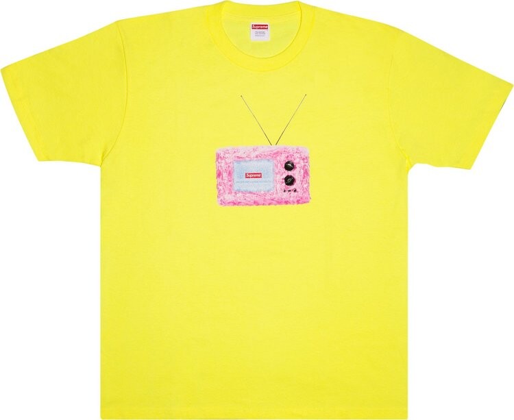 

Футболка Supreme TV Tee 'Bright Yellow', желтый