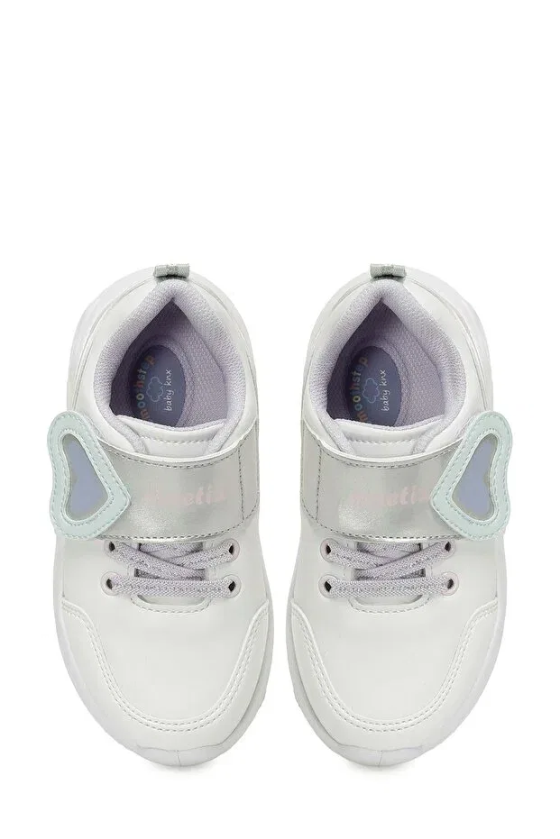 Детские спортивные кроссовки для девочек со светодиодами Kinetix, White — фото 4