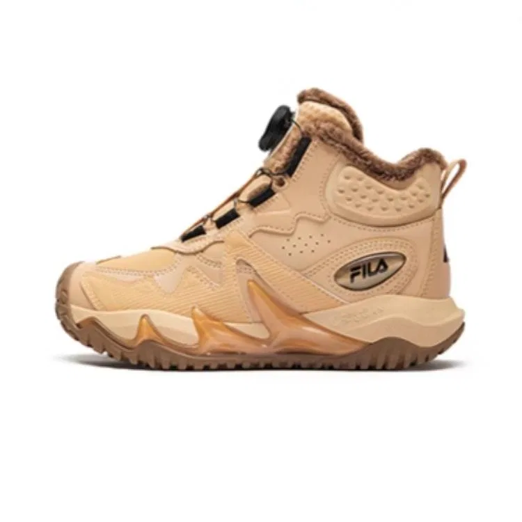 Детские кроссовки FILA KIDS с высоким верхом, Sheepskin Brown/Roasted Coconut Brown