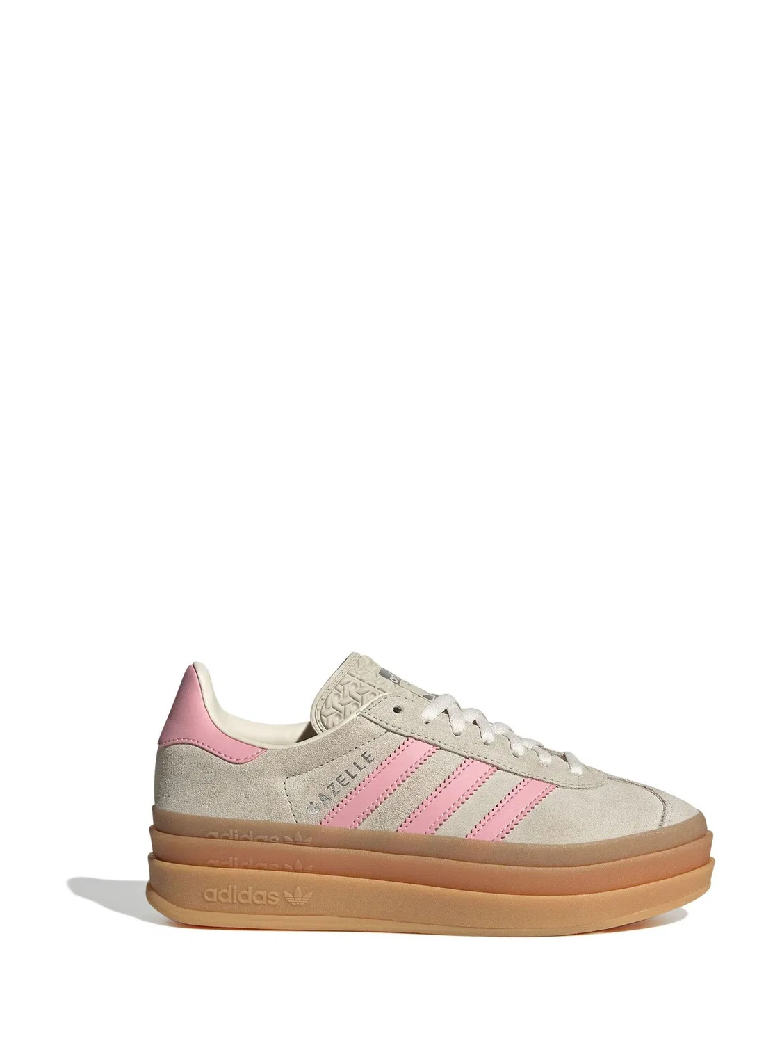 Кроссовки Gazelle Bold junior, adidas Originals, нейтральный/розовый