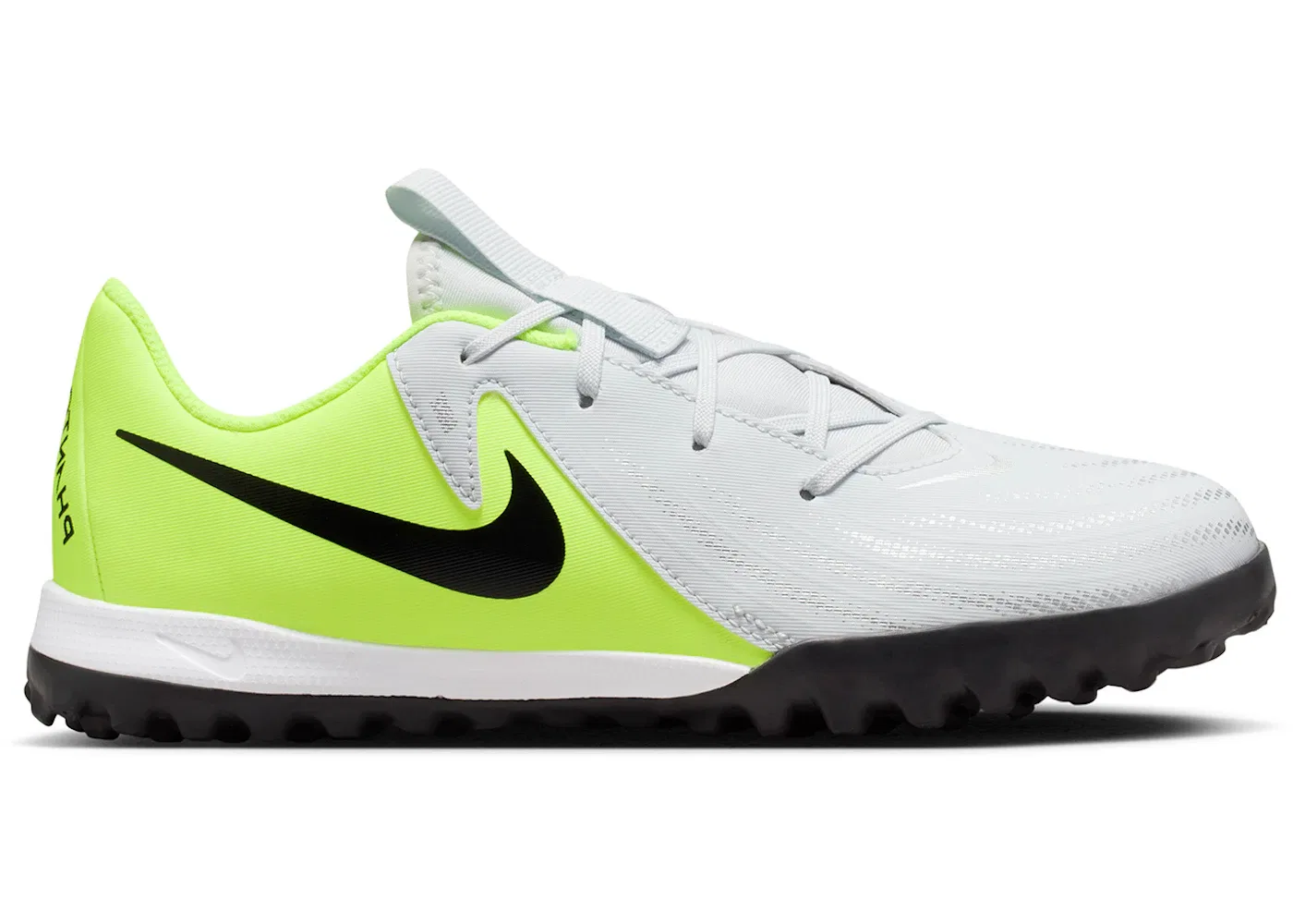 Детские бутсы с длинным рукавом Nike Phantom GX 2 Academy TF, Metallic Silver/Volt/Black
