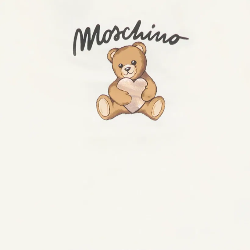 Детский спортивный комплект из 2 предметов MOSCHINO, Белый/Черный — фото 4
