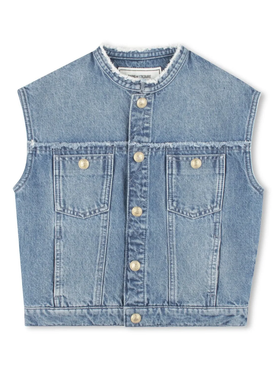 Джинсовая куртка для девочек Zadig&Voltaire, синий