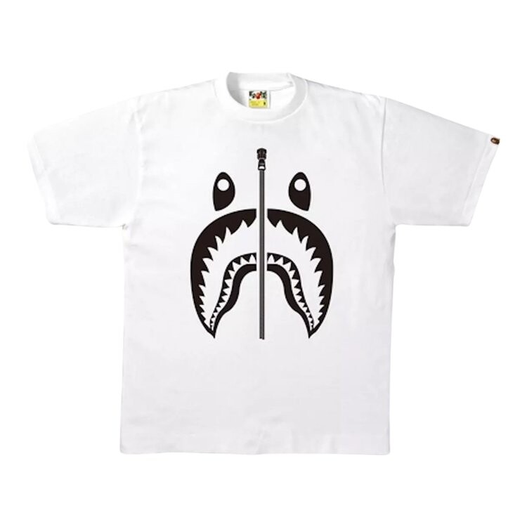 

Футболка BAPE Bicolor Shark Tee 'White', белый