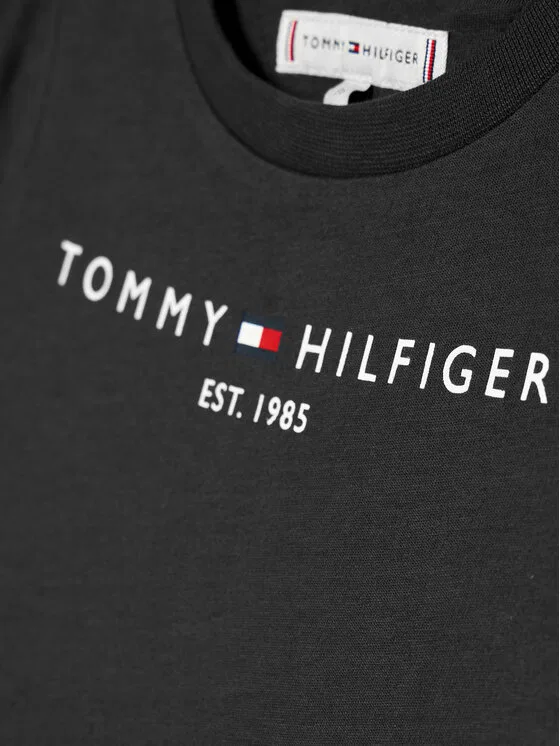 Футболка regular fit Essential Tommy Hilfiger, черный — фото 3