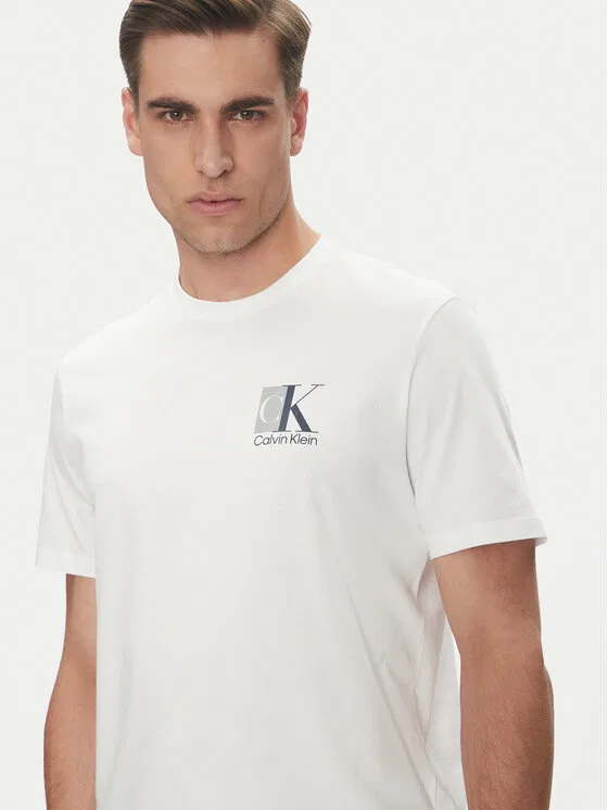 Футболка regular fit Calvin Klein, белый — фото 4
