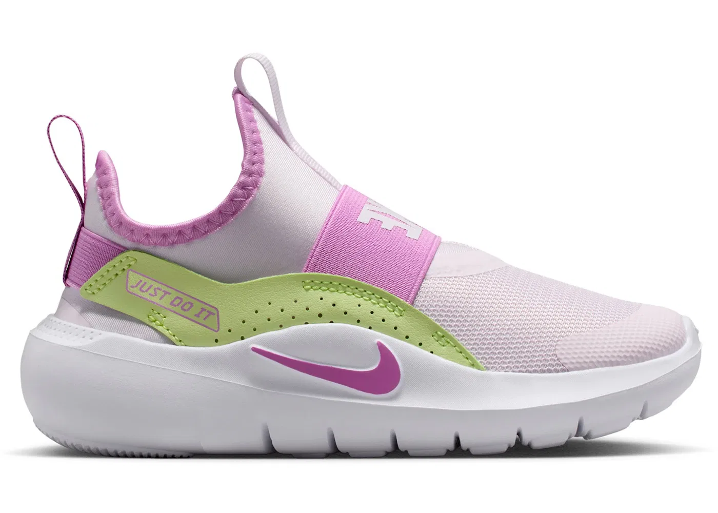 Детские кроссовки с гибкой подошвой Nike Flex Runner 4, цвет Light Violet/Light Liquid Lime/White/Light Magenta