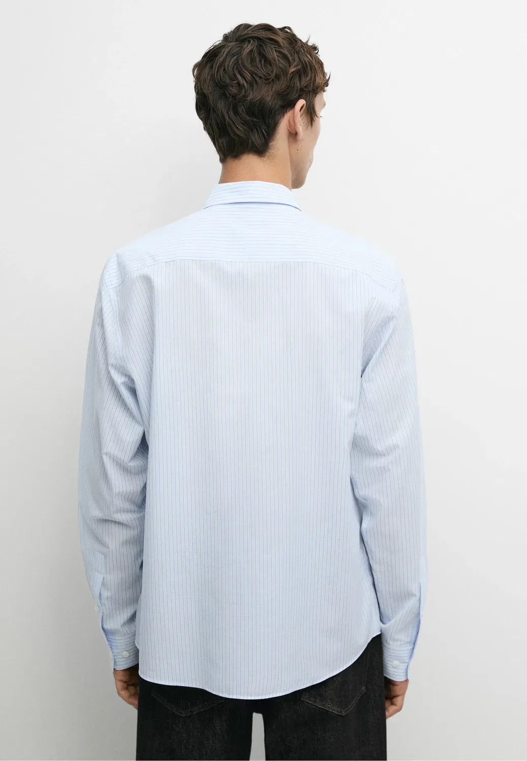 Рубашка Massimo Dutti, Light Blue — фото 3