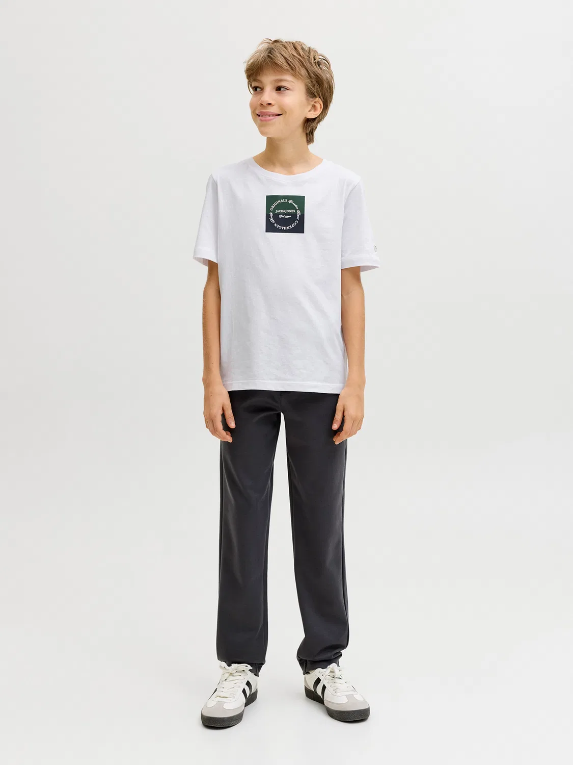 Футболка 'JORCATSKILLS' Jack & Jones Junior, White — фото 4