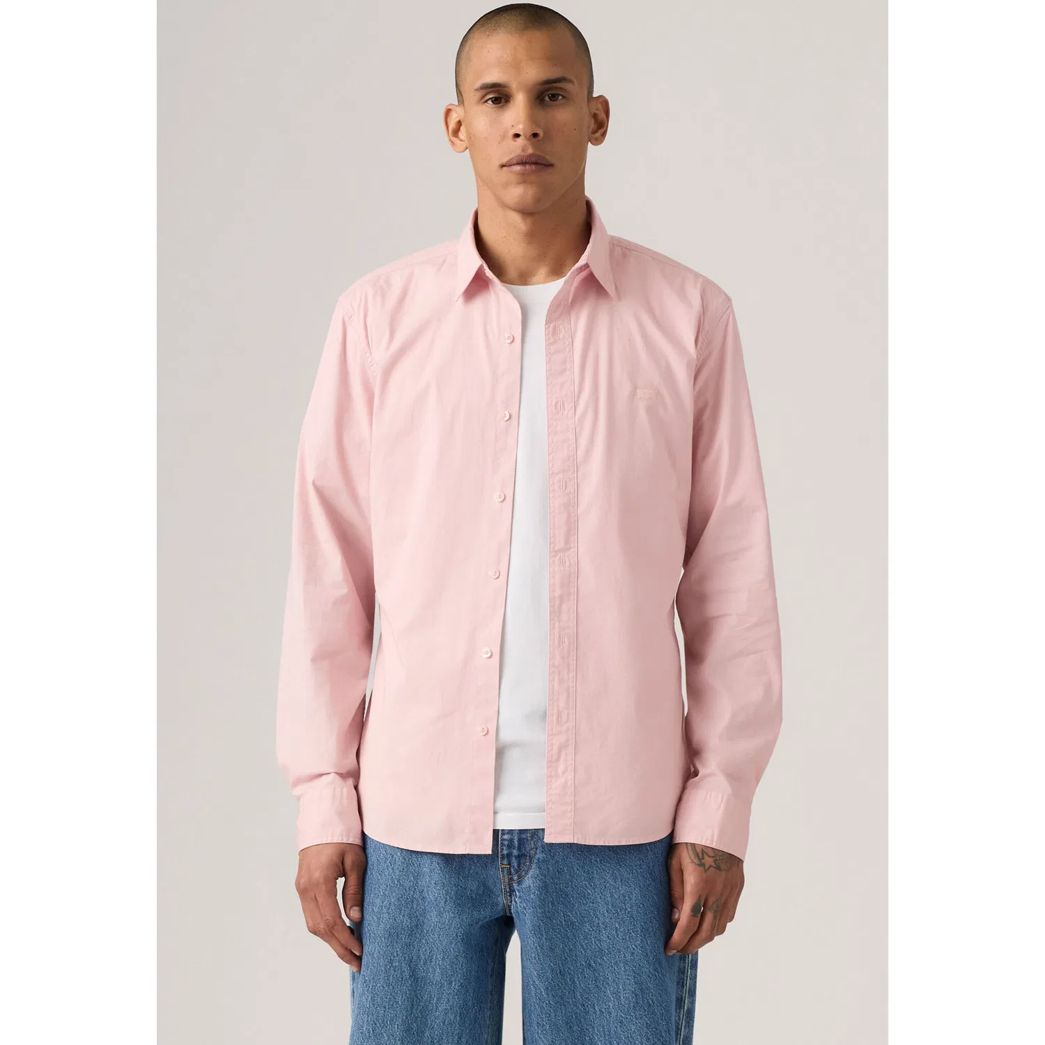 Мужская джинсовая рубашка с длинным рукавом slim fit Levi's, LOTUS