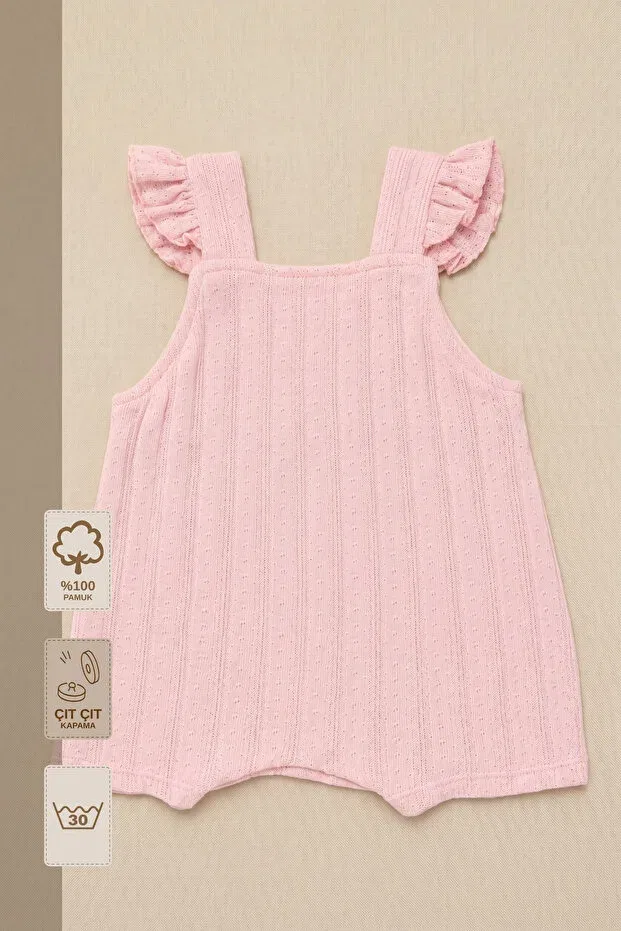 Детский комбинезон для девочек хлопковый Minory Baby, Pink