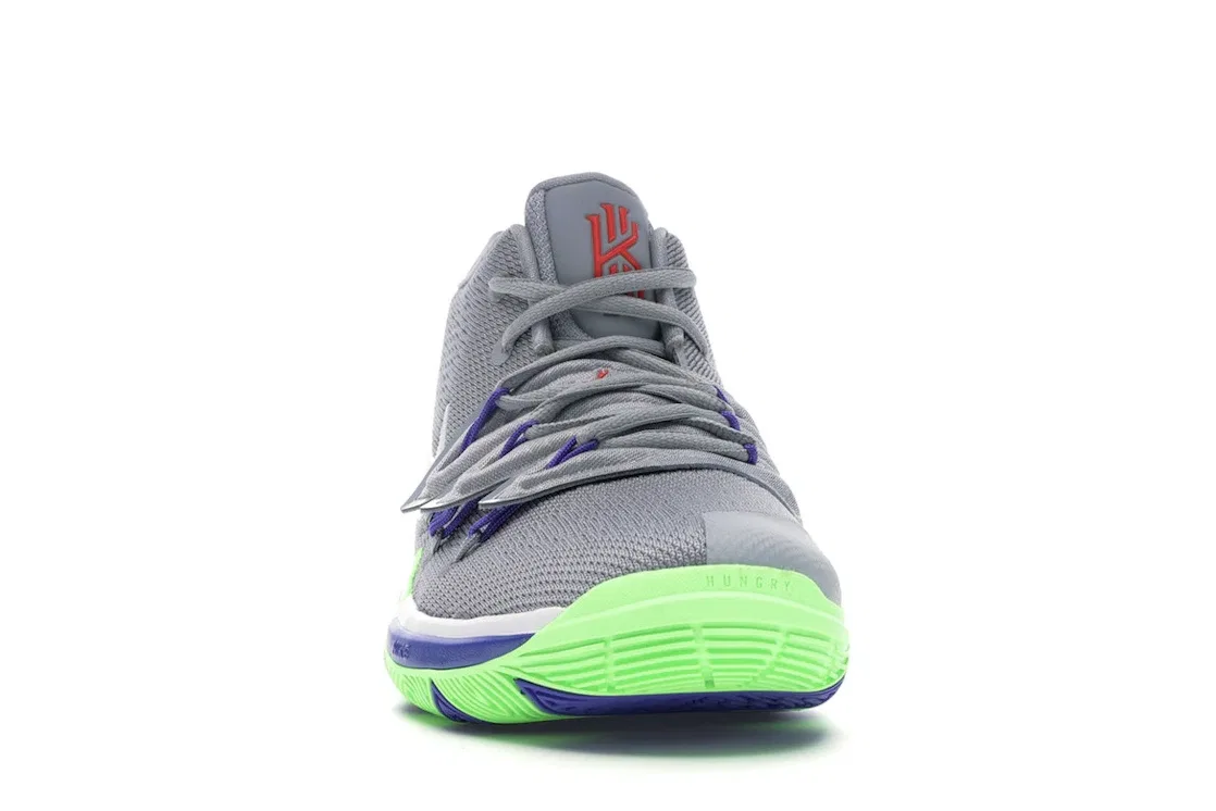 Детские кроссовки для баскетбола Nike Kyrie 5, Wolf Grey/White-Lime Blast — фото 2