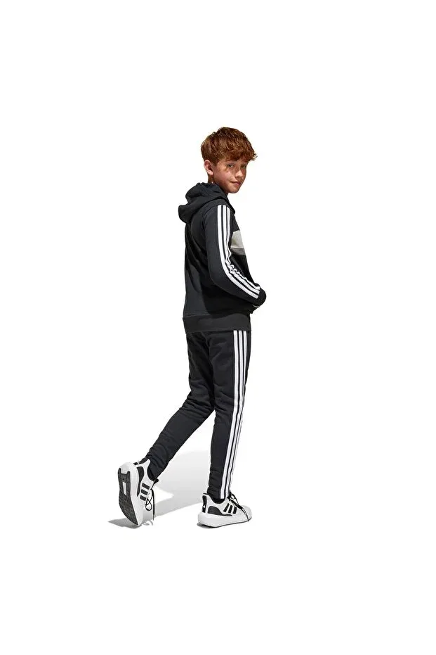Детский спортивный костюм для девочек с длинным рукавом Adidas, Black — фото 4