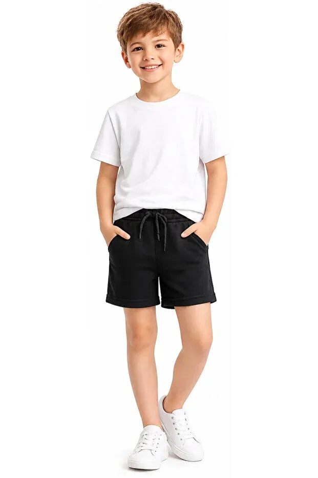 Детские шорты для девочек хлопковые Irem Çocuk Giyim, Black