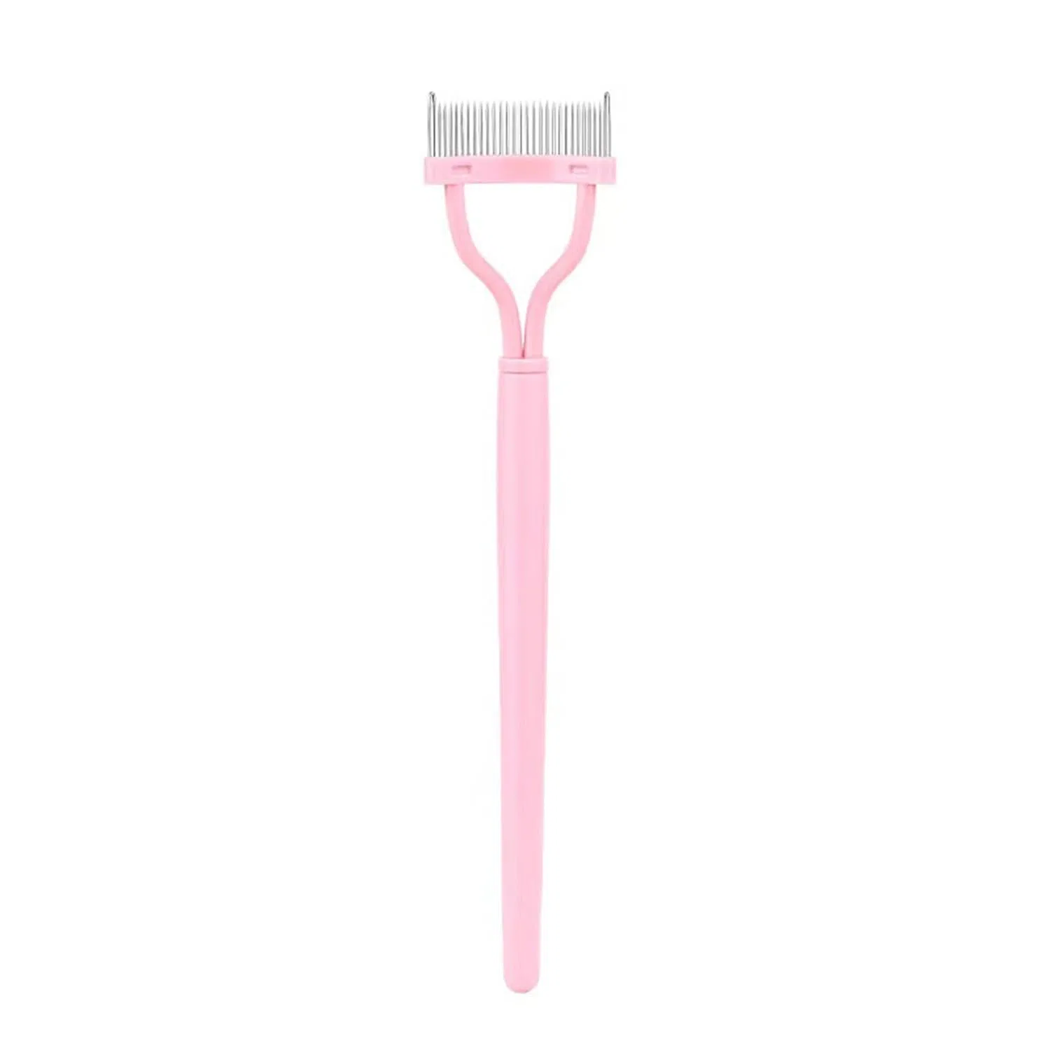 Ресничный гребень-сепаратор, нержавеющая сталь, 13.6 см, Pink Generisch