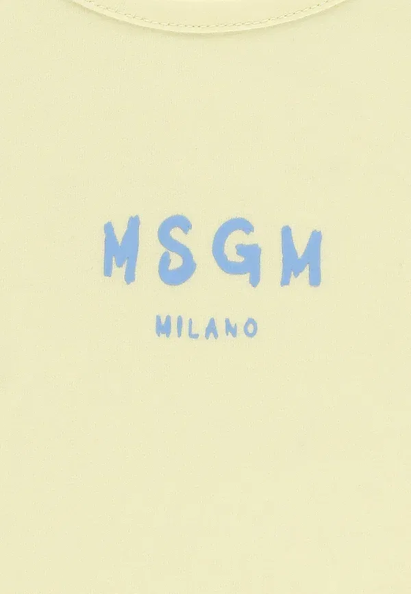 Топ с принтом Top Msgm, желтый — фото 3