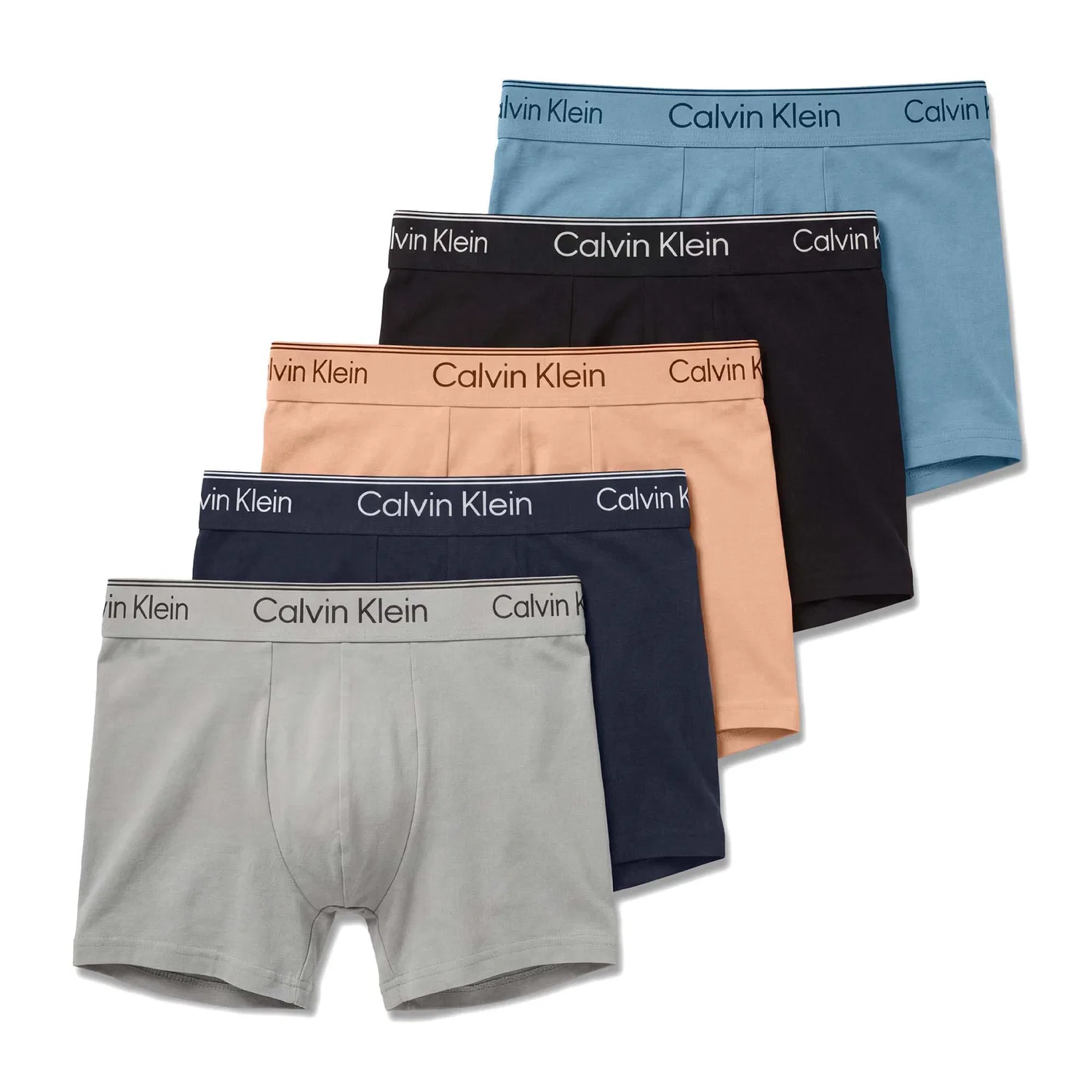 Мужские трусы-слипы с заниженной посадкой Calvin Klein, Orange (Light Cast/Shoreline/Peach Bliss/Bl)