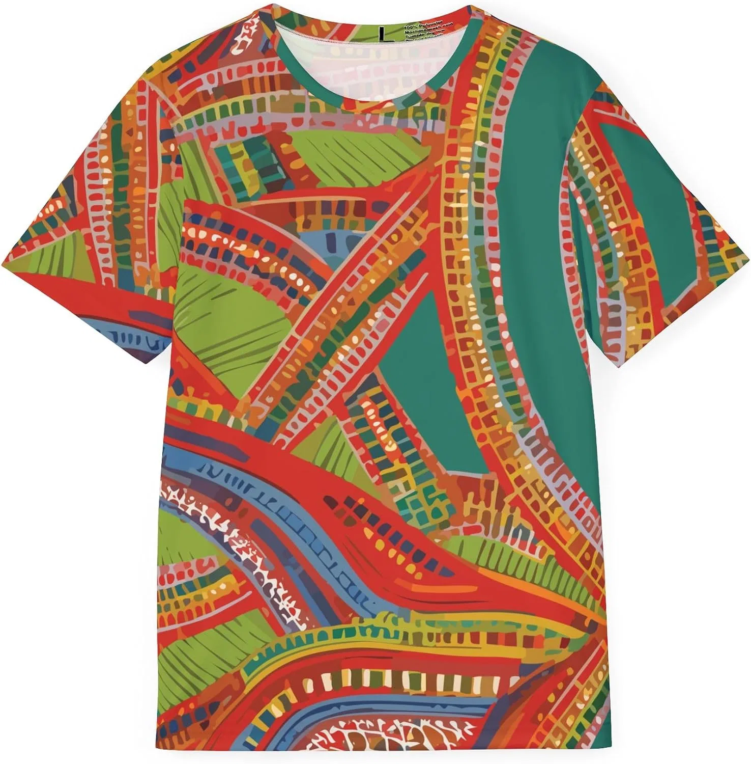 Мужская футболка с принтом AverAfrica, Multicolor