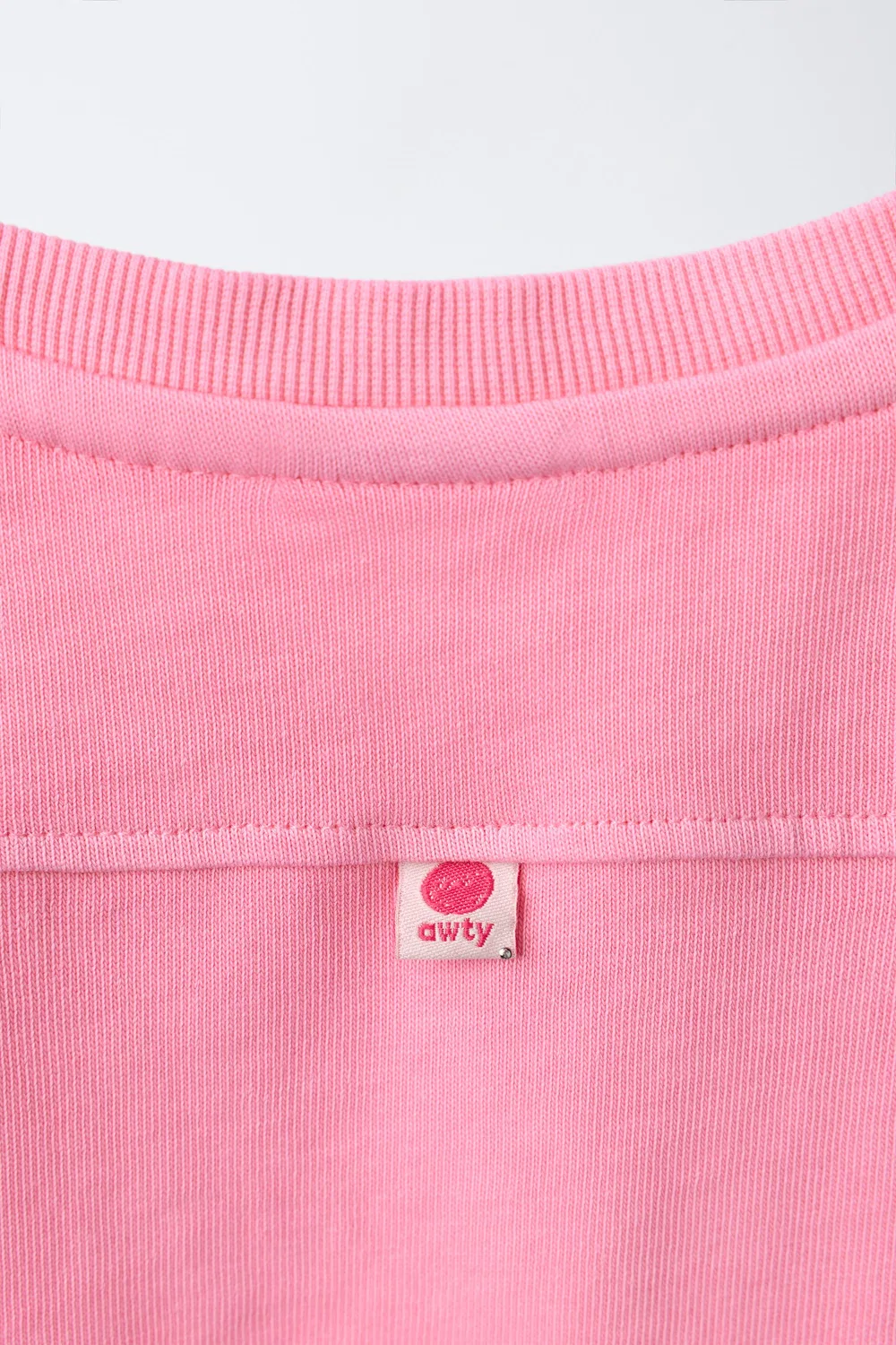 Простая футболка с этикеткой ZARA, Chalk Pink — фото 4
