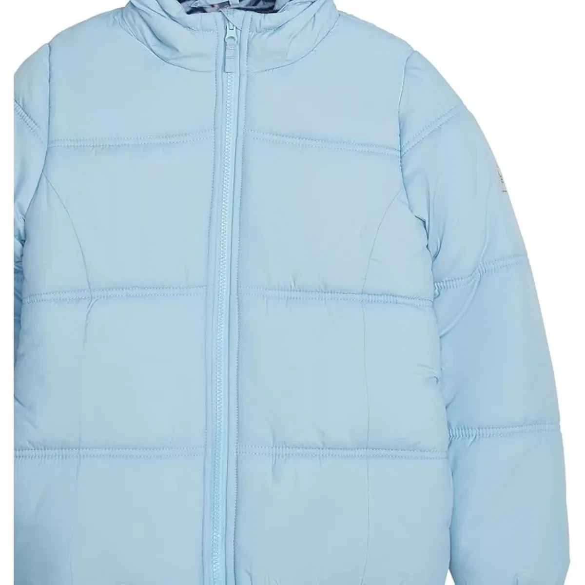 Детская куртка-пуховик для девочек с флисовой подкладкой London Fog, Light Blue — фото 4