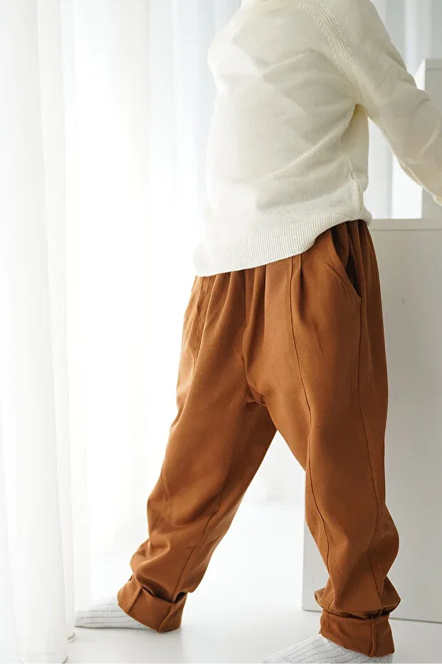 Детский комплект брюк-карго для девочек из 2 штук Catz Kids, Khaki Coffee — фото 4