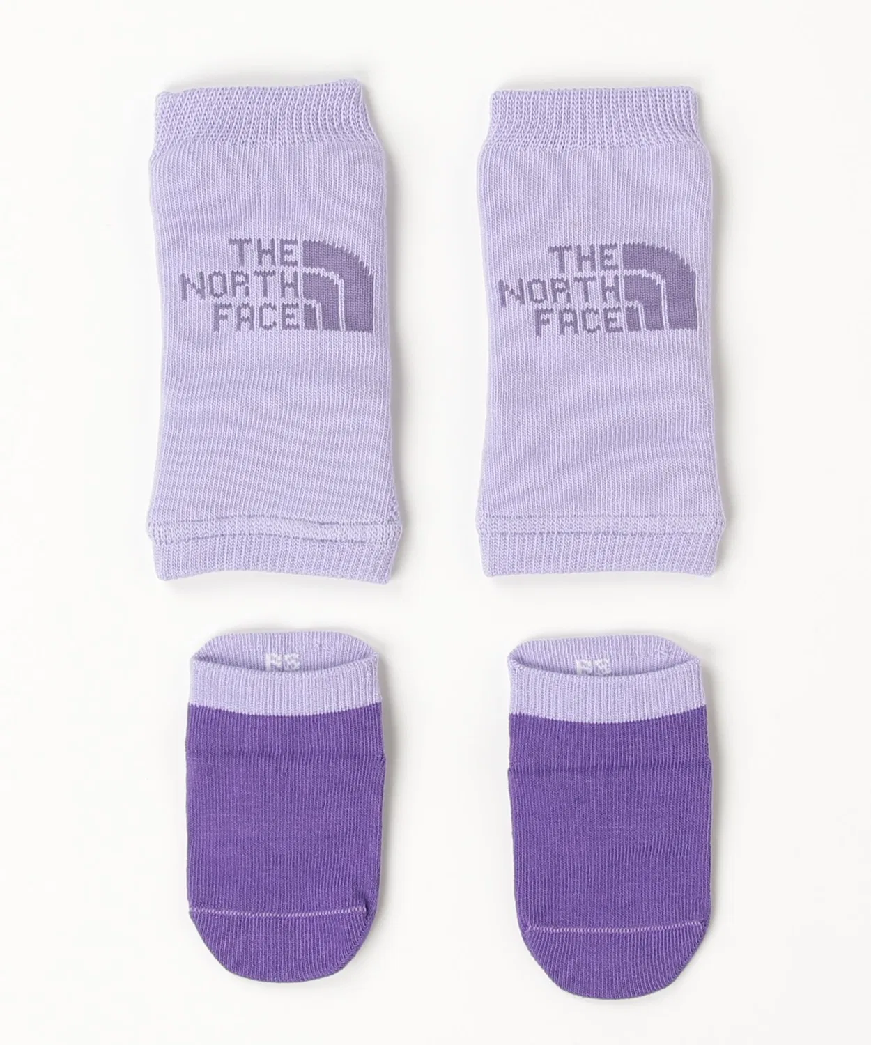 Детский комплект из гетр и носков с принтом BORN TO EXPLORE THE NORTH FACE, Purple