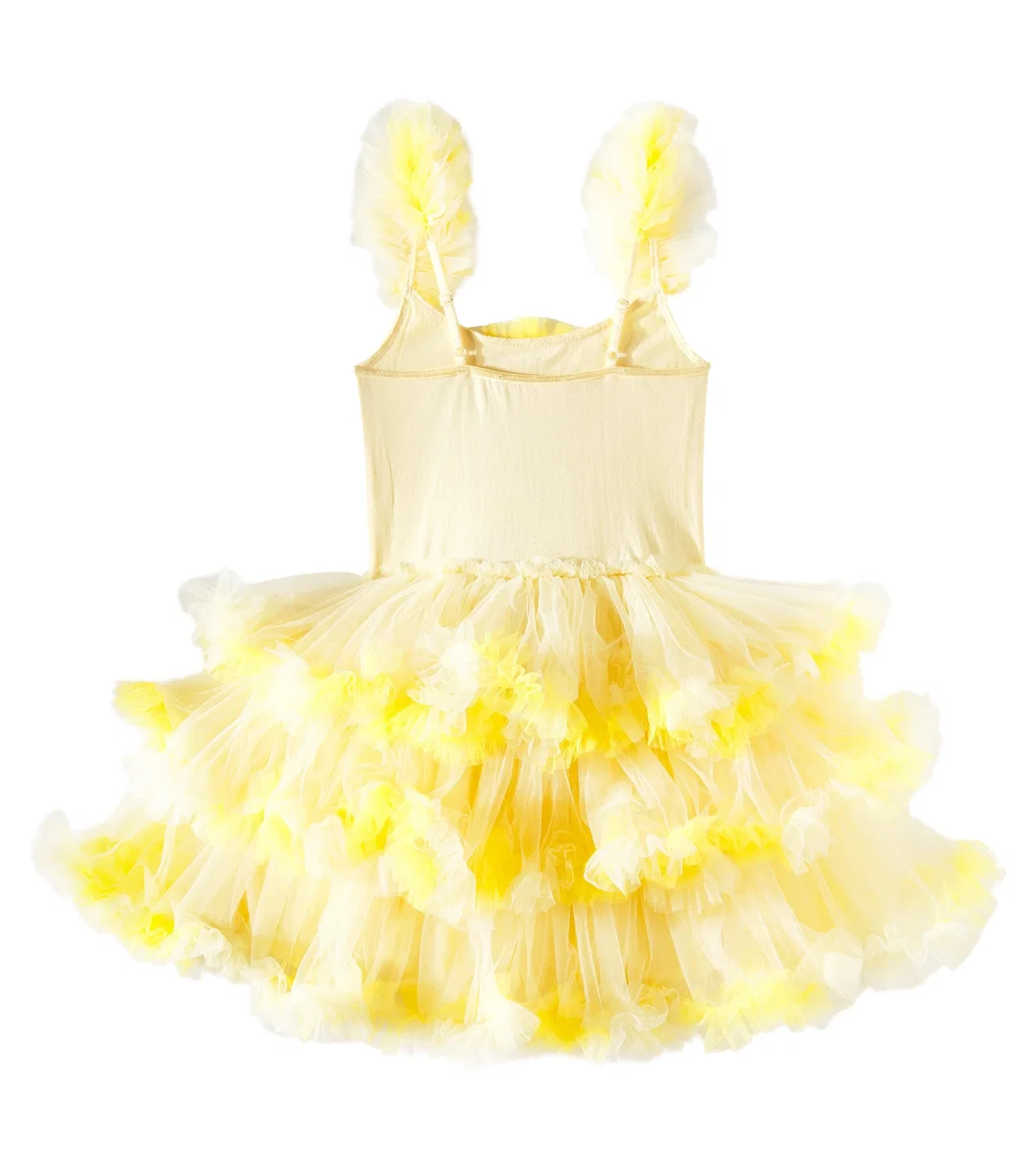 Платье из тюля и джерси Smiley с оборками Tutu Du Monde, желтый — фото 3