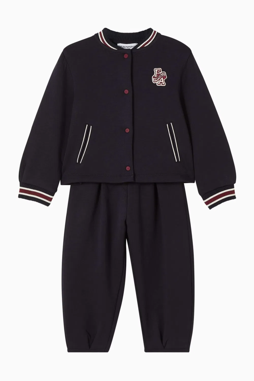 Комплект спортивный хлопковый Varsity Emporio Armani, синий