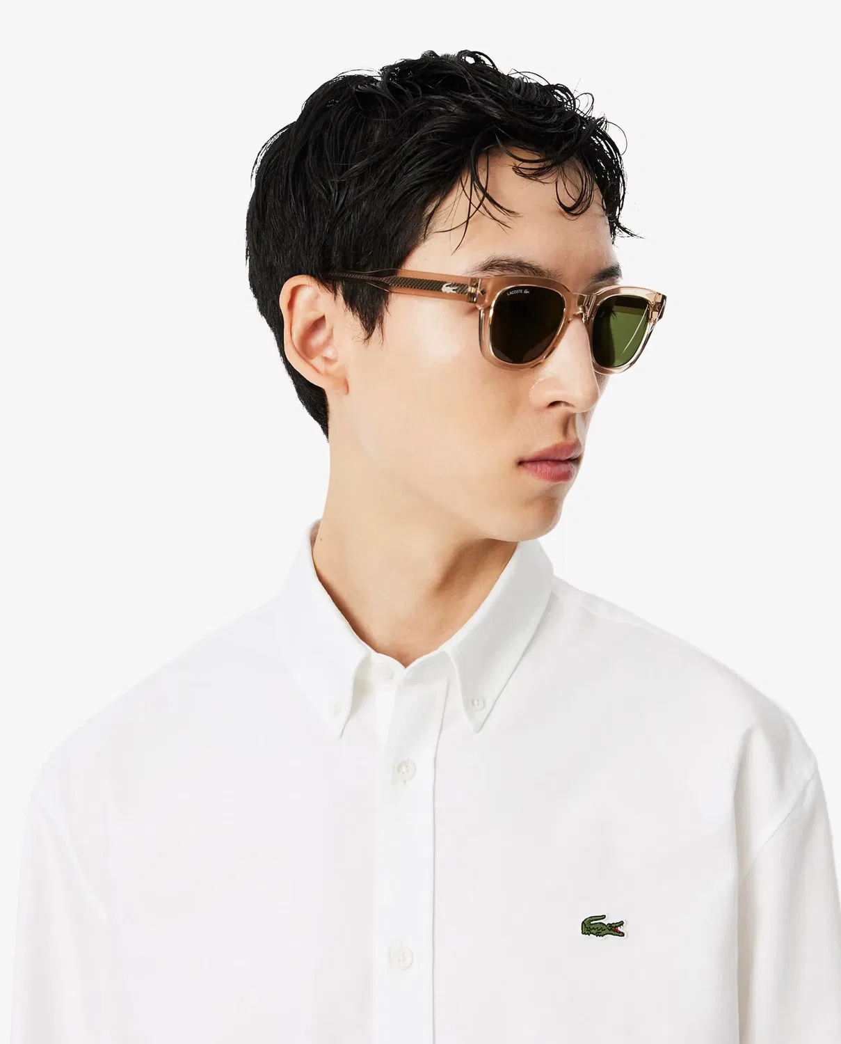Мужская рубашка с длинным рукавом Lacoste Blanco — фото 3