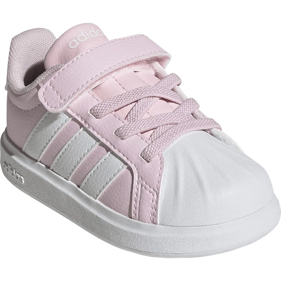 Детские кроссовки с закрытым носком adidas STREETTALK EL I, Розовый — фото 3