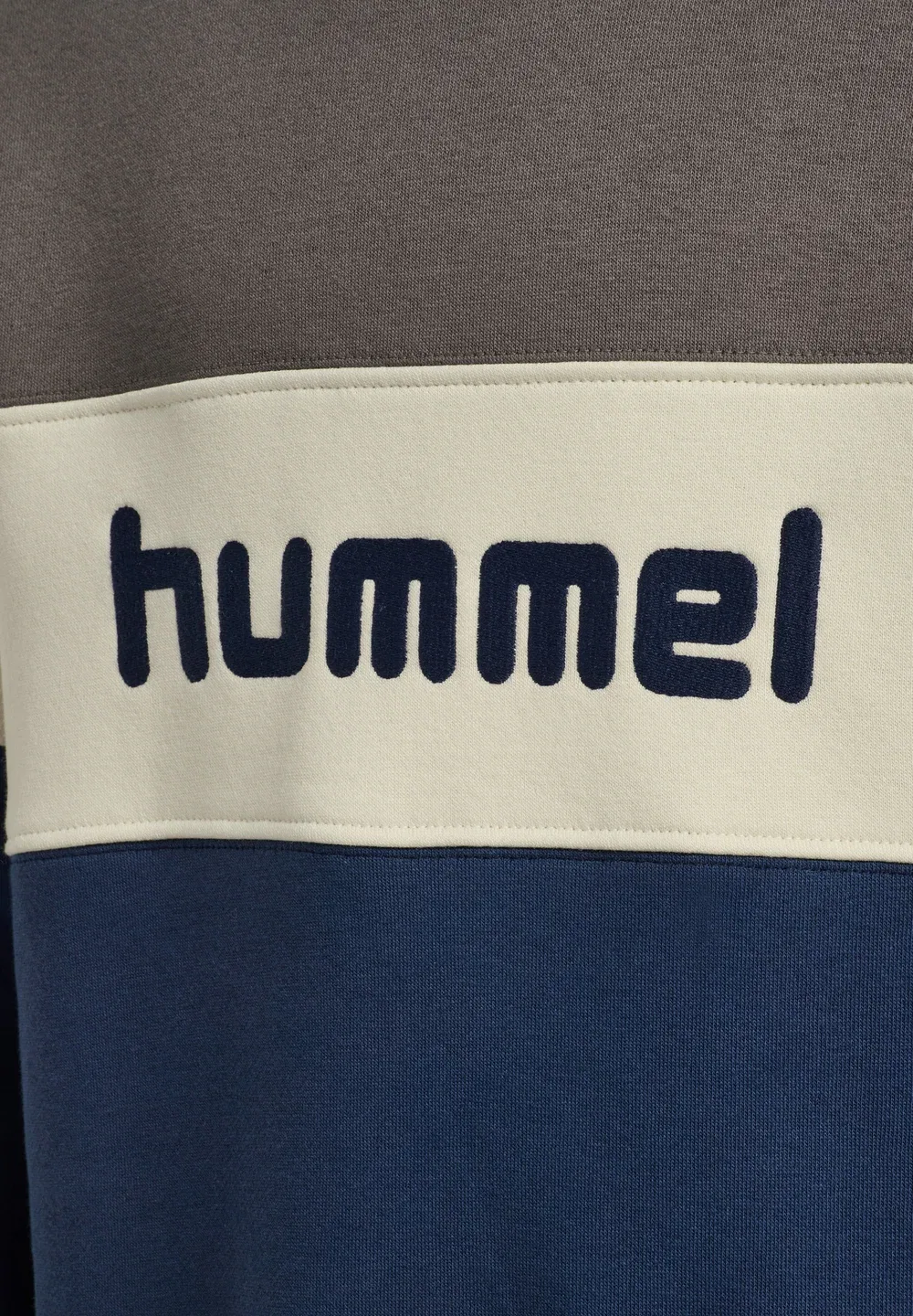 Hmljr свободная блочная толстовка с круглым вырезом унисекс Hummel, Dark Gull Gray — фото 4