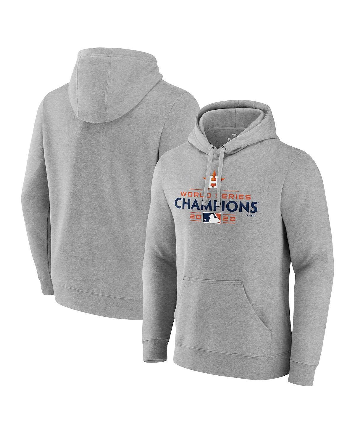 

Мужская фирменная толстовка с логотипом heather grey houston astros 2022 world series champions Fanatics, мульти