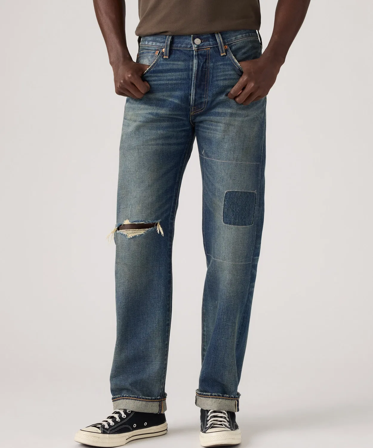 Мужские джинсы классические прямые 501 ORIGINAL Levi's, Dark Indigo Blue