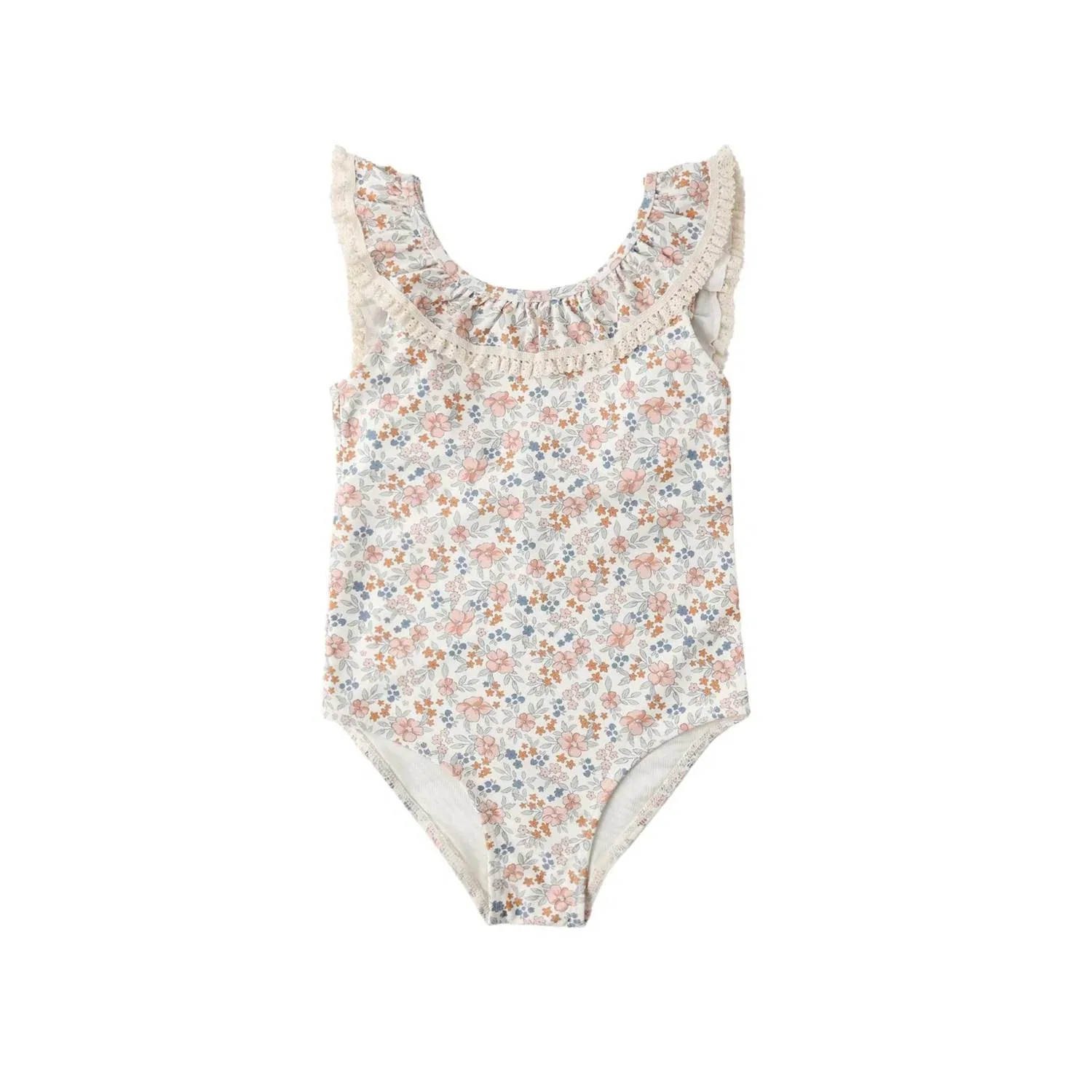 Детский купальник для девочек с оборкой Margaret One-Piece Rylee + Cru, Flower Field