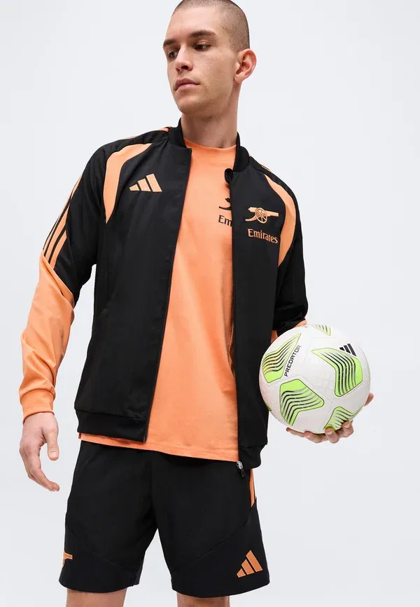 Шорты для отдыха Arsenal FC 26/27 Tiro - клубная форма Adidas Performance, черный — фото 4