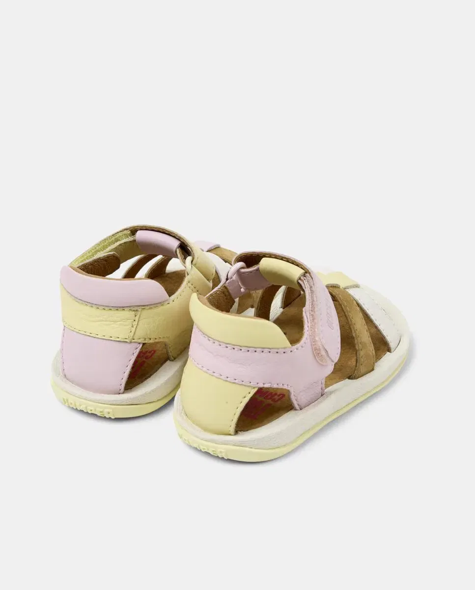 Сандалии детские Camper Bicho Twins, регулируемый дизайн, Beige/Rosa — фото 2