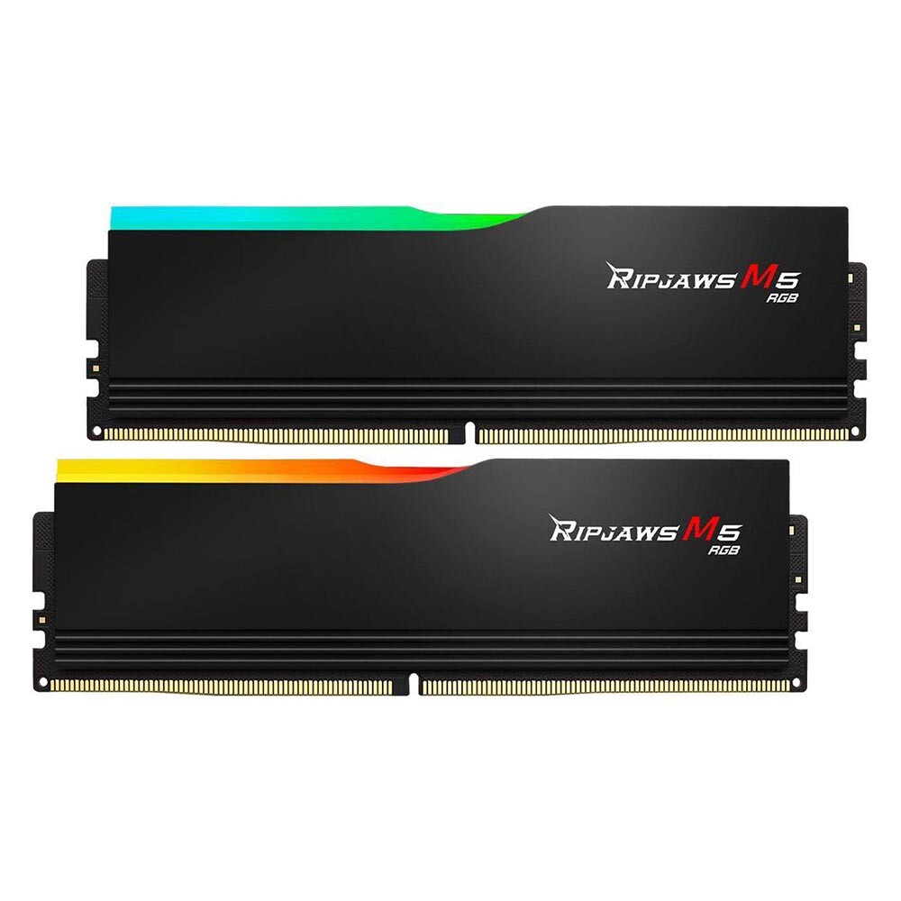 

Оперативная память G.SKILL Ripjaws M5 RGB 32 Гб (2 x 16 Гб), DDR5, 6400 МГц, F5-6400J3648F16GX2-RM5RK, черный